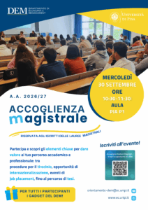 Accoglienza studenti magistrali
